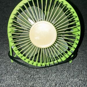Green Desk Fan